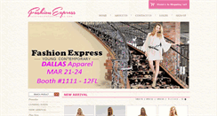 Desktop Screenshot of fashionexpressclothing.com